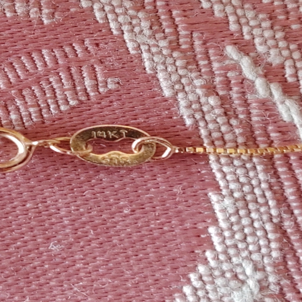 14K Emerald necklace